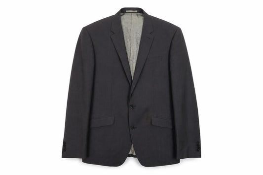 Front view of Next men’s grey wool jacket suit jacket, size 40, regular