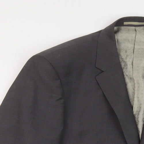 NEXT Mens Grey Wool Jacket Suit Jacket Size 40 Regular