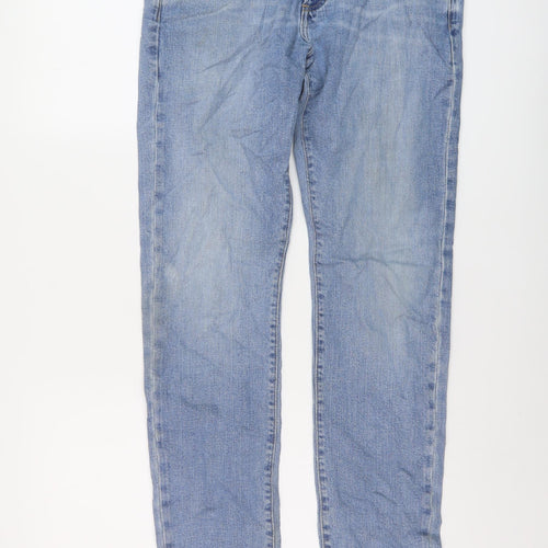 Gap Mens Blue Cotton Straight Jeans Size 31 in L32 in Regular Button