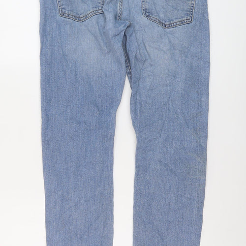 Gap Mens Blue Cotton Straight Jeans Size 31 in L32 in Regular Button