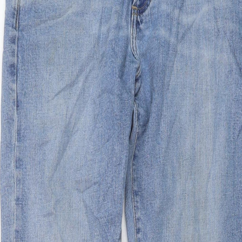 Gap Mens Blue Cotton Straight Jeans Size 31 in L32 in Regular Button