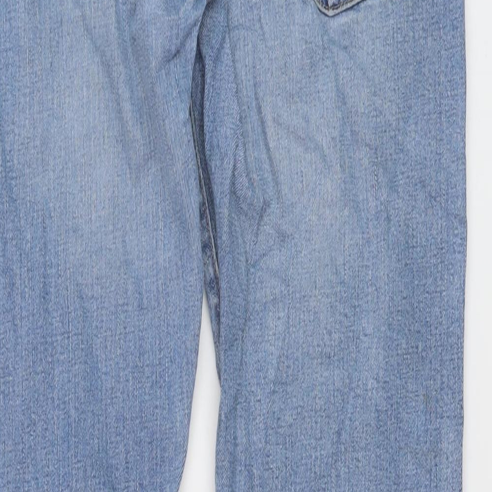 Gap Mens Blue Cotton Straight Jeans Size 31 in L32 in Regular Button