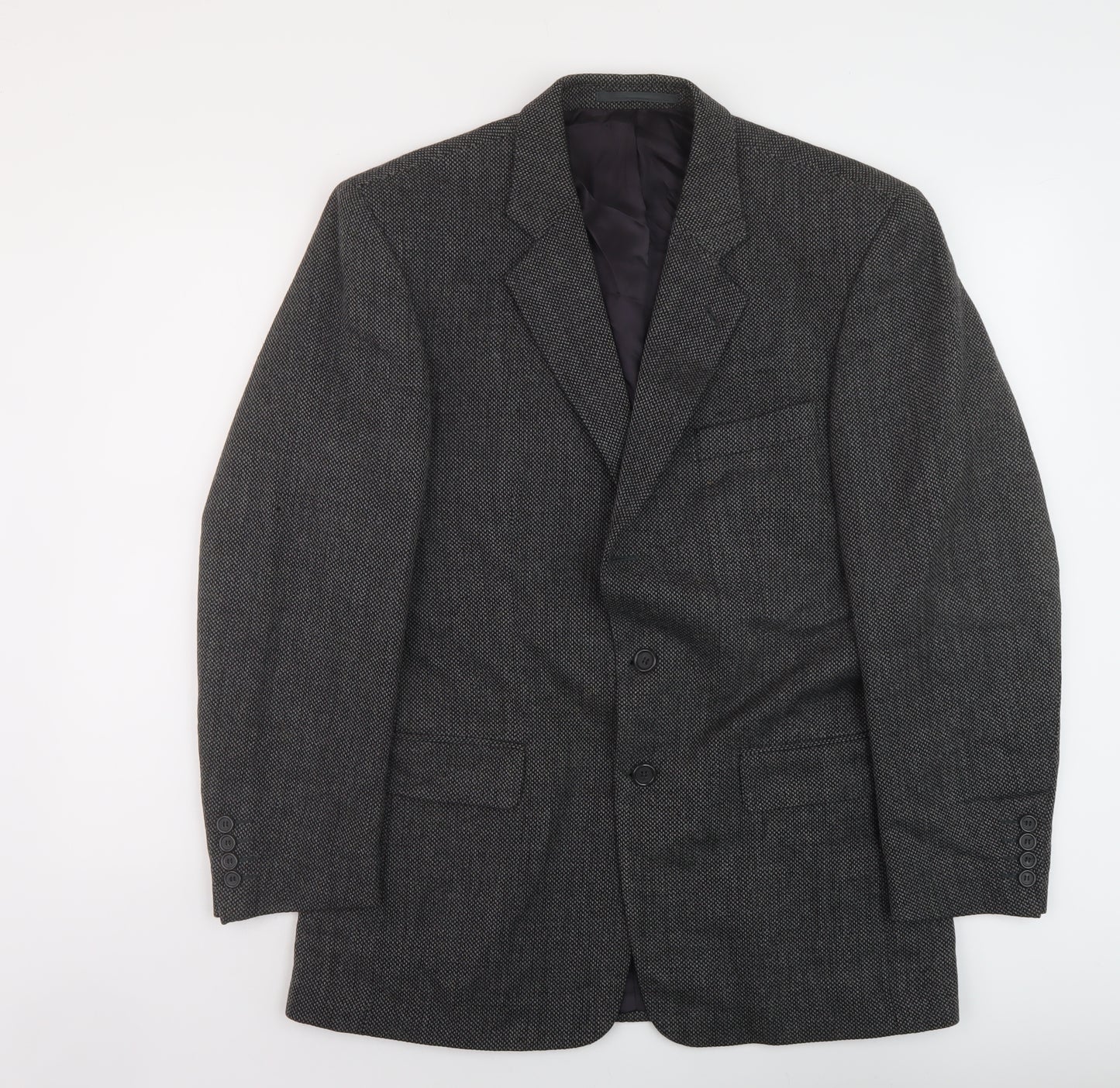 Brook Taverner Mens Grey Polyester Jacket Suit Jacket Size 42 Regular