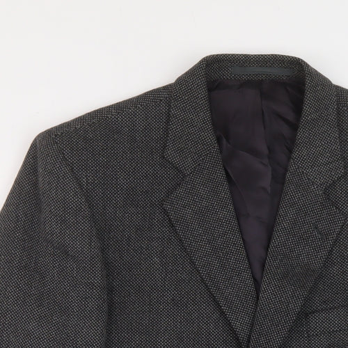 Brook Taverner Mens Grey Polyester Jacket Suit Jacket Size 42 Regular