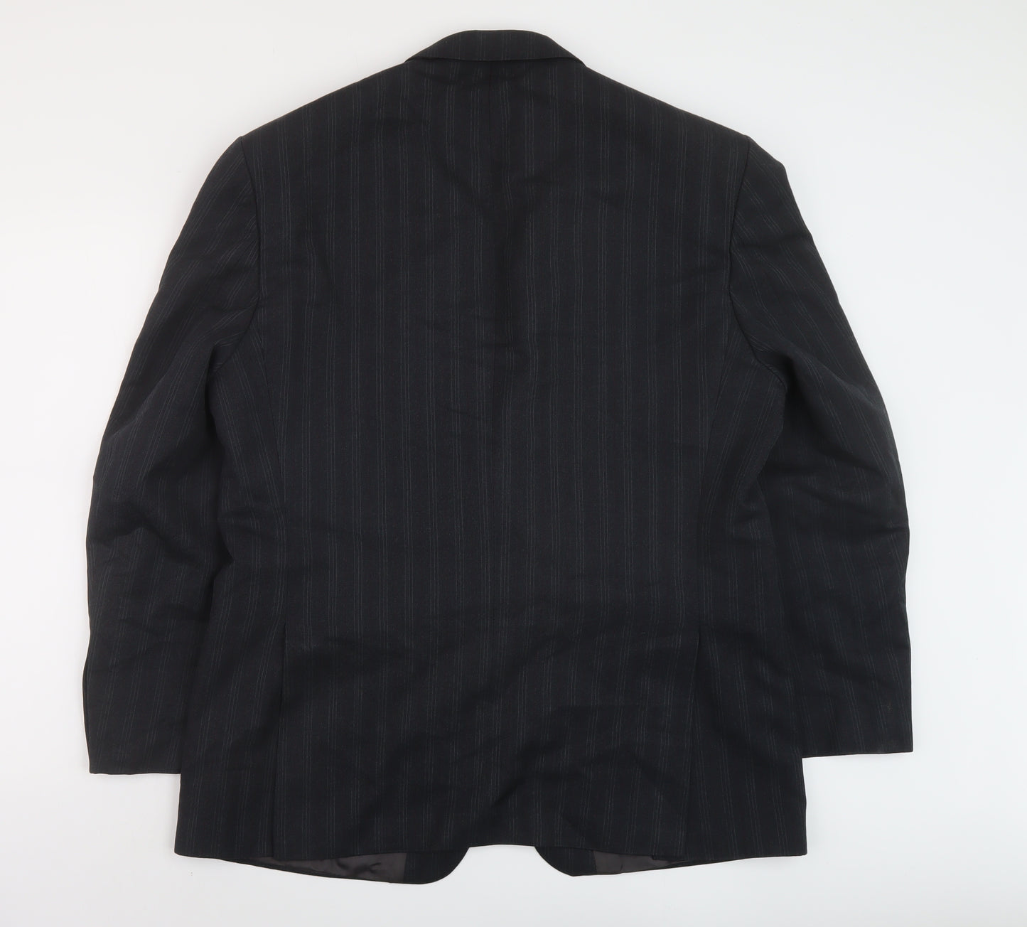 Daniel Drescott Mens Grey Striped Wool Jacket Suit Jacket Size 44 Regular