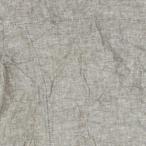 FRANK WALDER Womens Beige Jacket Size 18 Button - Stitch Detail