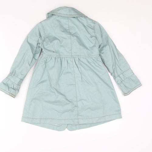 NEXT Girls Blue Jacket Size 5-6 Years Button