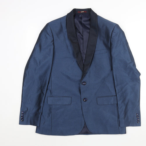 Raymond Mens Blue Viscose Jacket Suit Jacket Size 36 Regular
