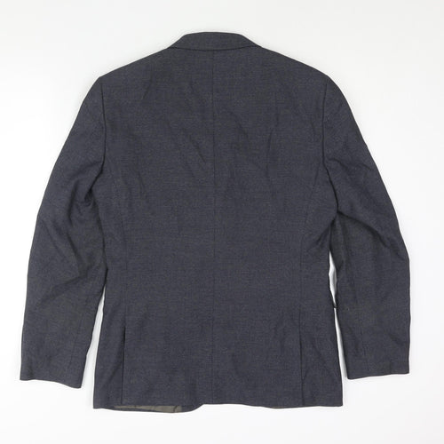 NEXT Mens Blue Polyester Jacket Suit Jacket Size 38 Regular