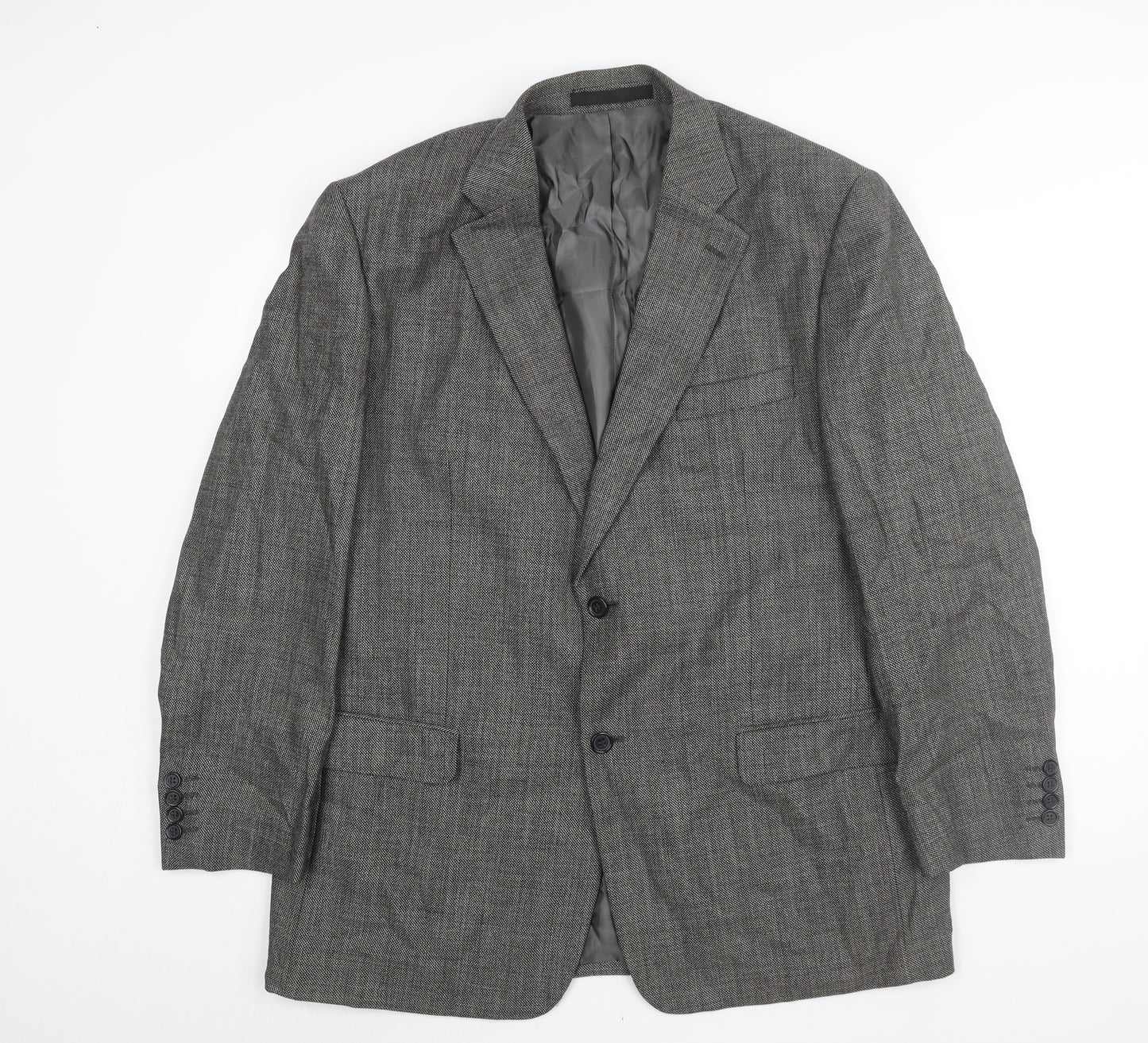 Marks and Spencer Mens Black Wool Jacket Suit Jacket Size 44 Regular