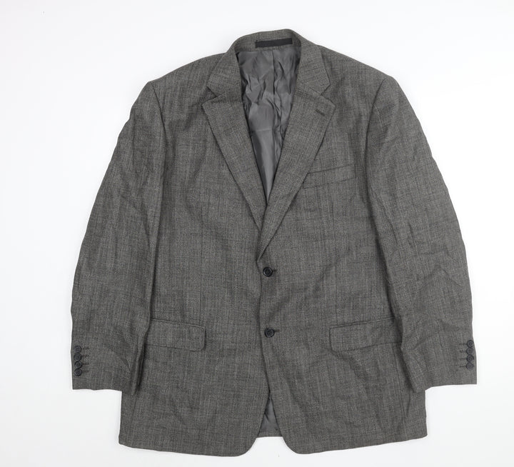 Marks and Spencer Mens Black Wool Jacket Suit Jacket Size 44 Regular