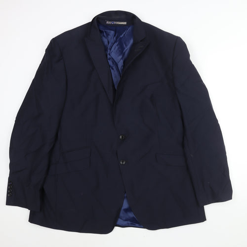 Autograph Mens Blue Wool Jacket Suit Jacket Size 46 Regular
