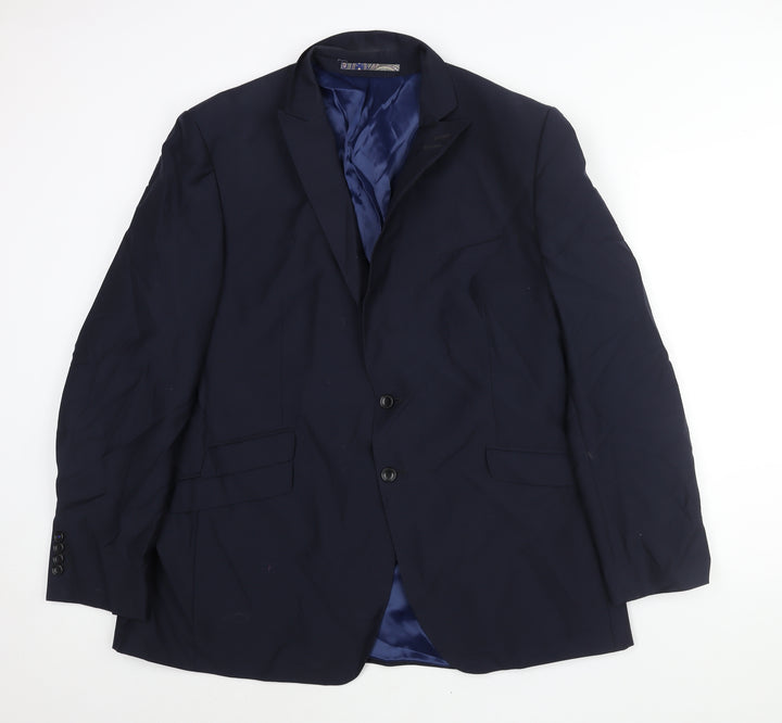 Autograph Mens Blue Wool Jacket Suit Jacket Size 46 Regular