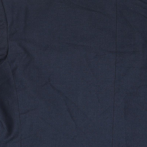 Burton Mens Blue Polyester Jacket Suit Jacket Size 46 Regular