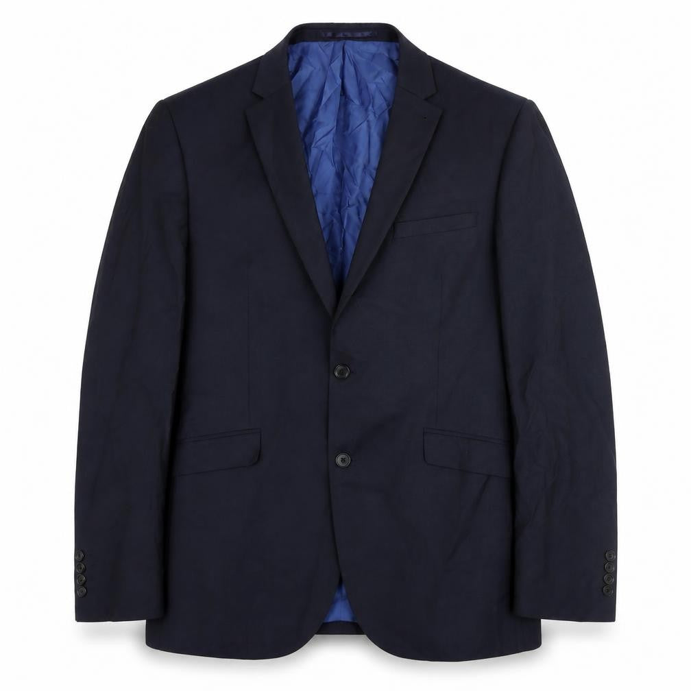 Next Mens Blue Wool Jacket Suit Jacket Size 42 Regular