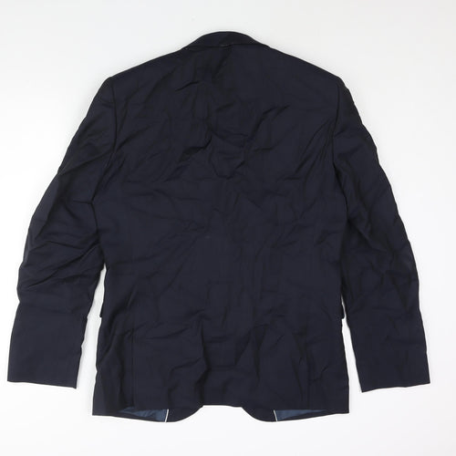 NEXT Mens Blue Wool Jacket Suit Jacket Size 42 Regular
