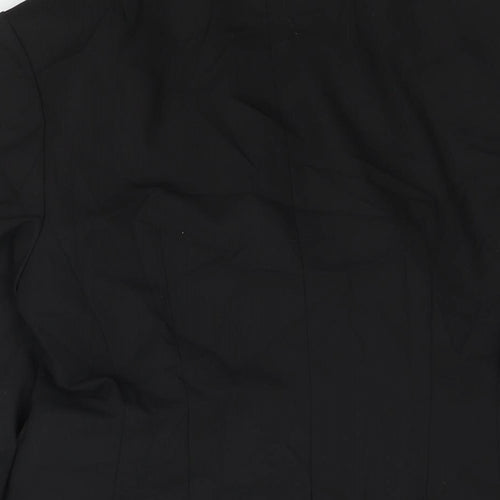 H&M Womens Black Polyester Jacket Suit Jacket Size 10