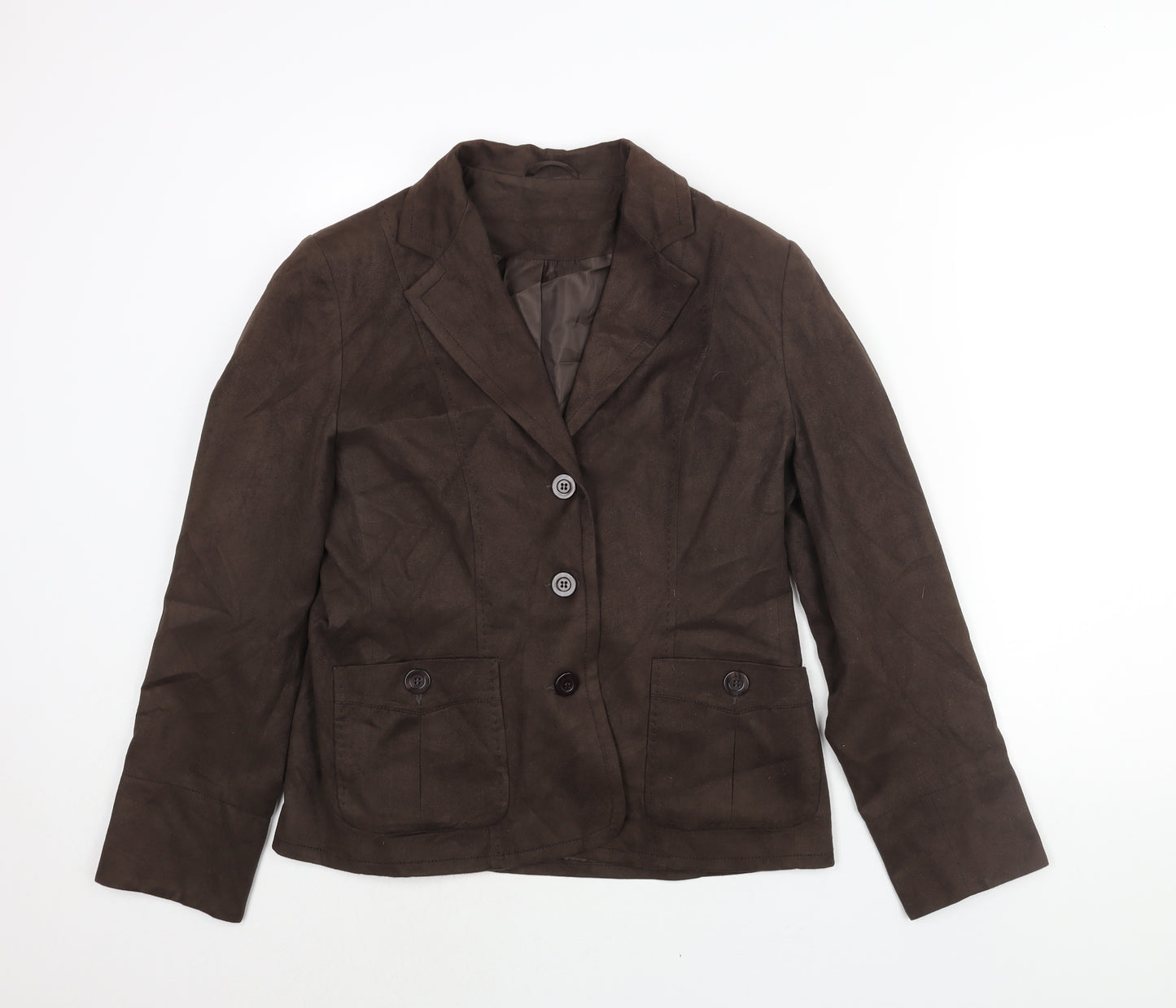 Mackays Womens Brown Jacket Size 14 Button