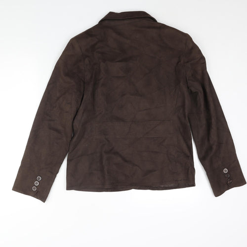Mackays Womens Brown Jacket Size 14 Button