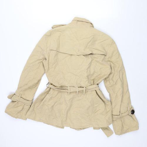 Principles Womens Beige Jacket Size 14 Button - Belted