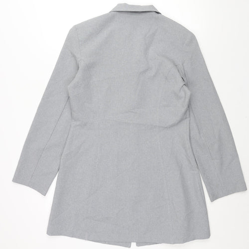 NL Collection Womens Grey Jacket Size 14 Button