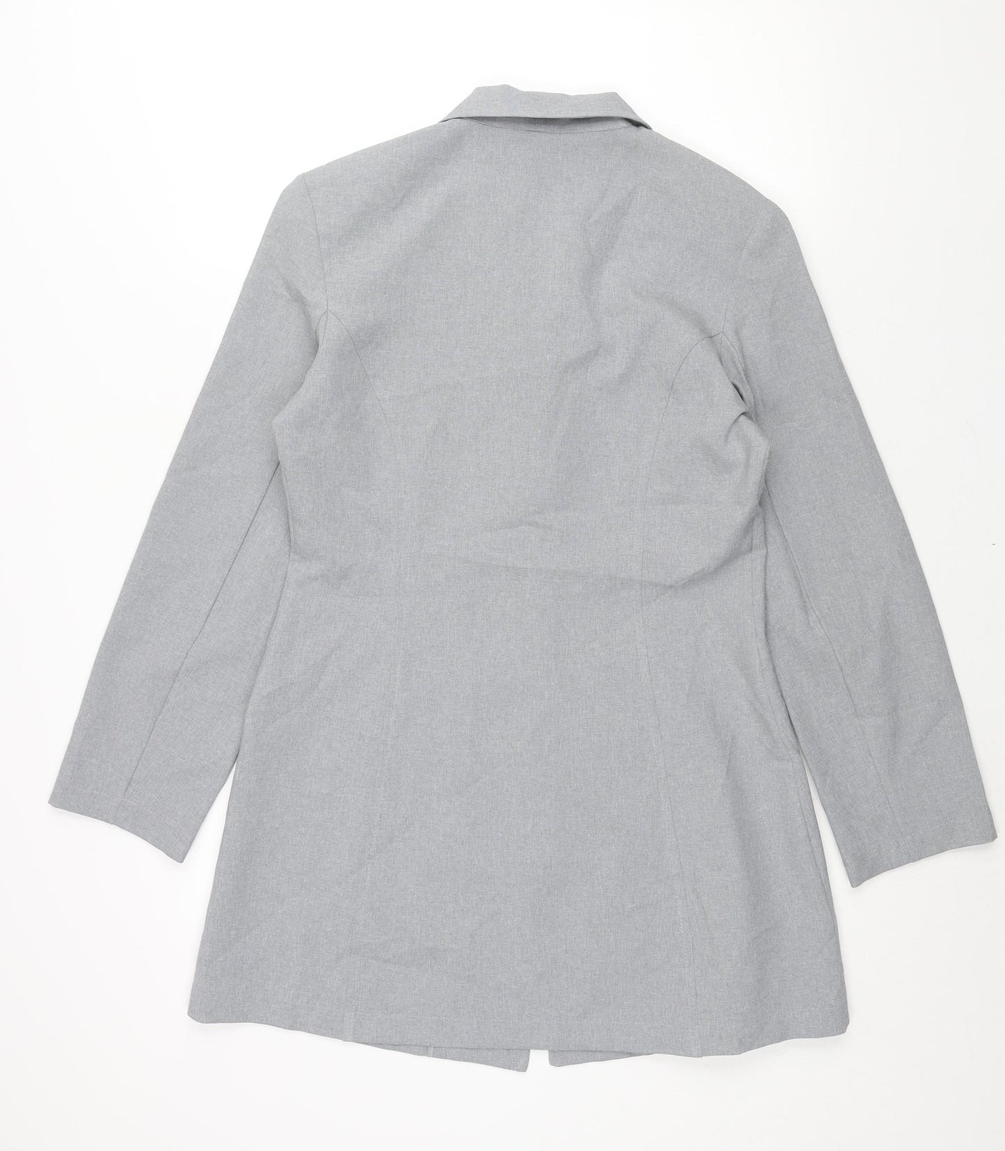 NL Collection Womens Grey Jacket Size 14 Button