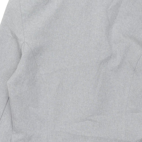 NL Collection Womens Grey Jacket Size 14 Button