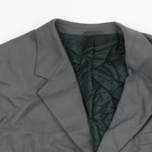 St Bernard Mens Grey Wool Jacket Blazer Size 2XL Regular