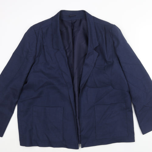 Classics Womens Blue Jacket Blazer Size 18 - No Closure