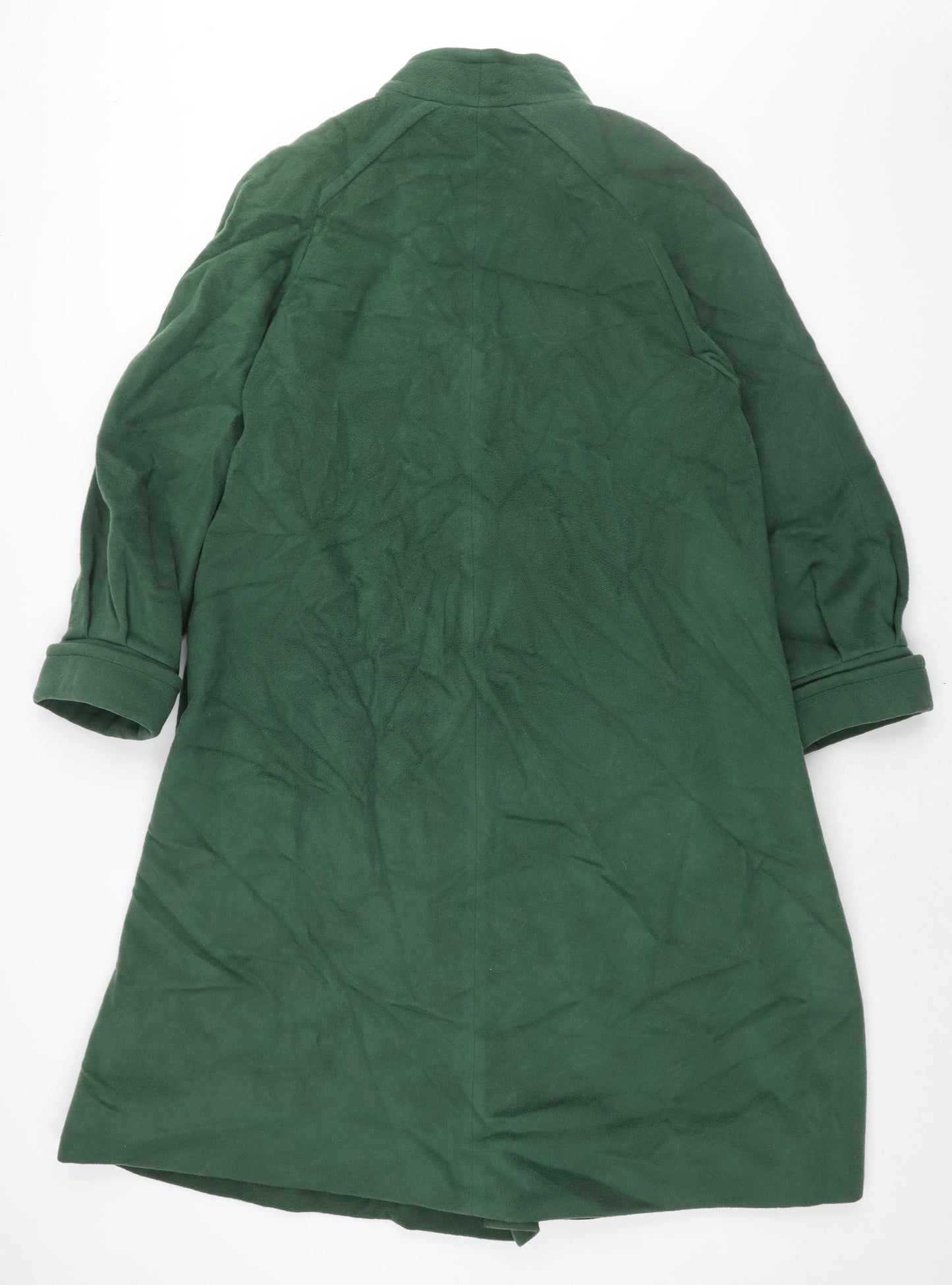Lampert Womens Green Overcoat Coat Size 12 Button