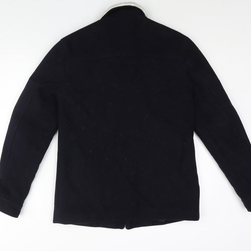 Topman Mens Blue Jacket Size S Snap
