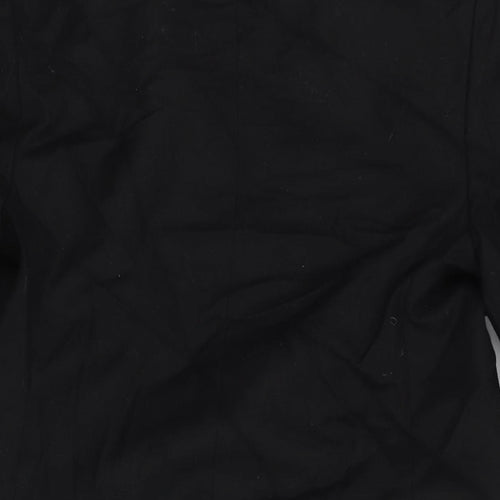 St Michael Womens Black Jacket Blazer Size 8 Button - Velvet Collar