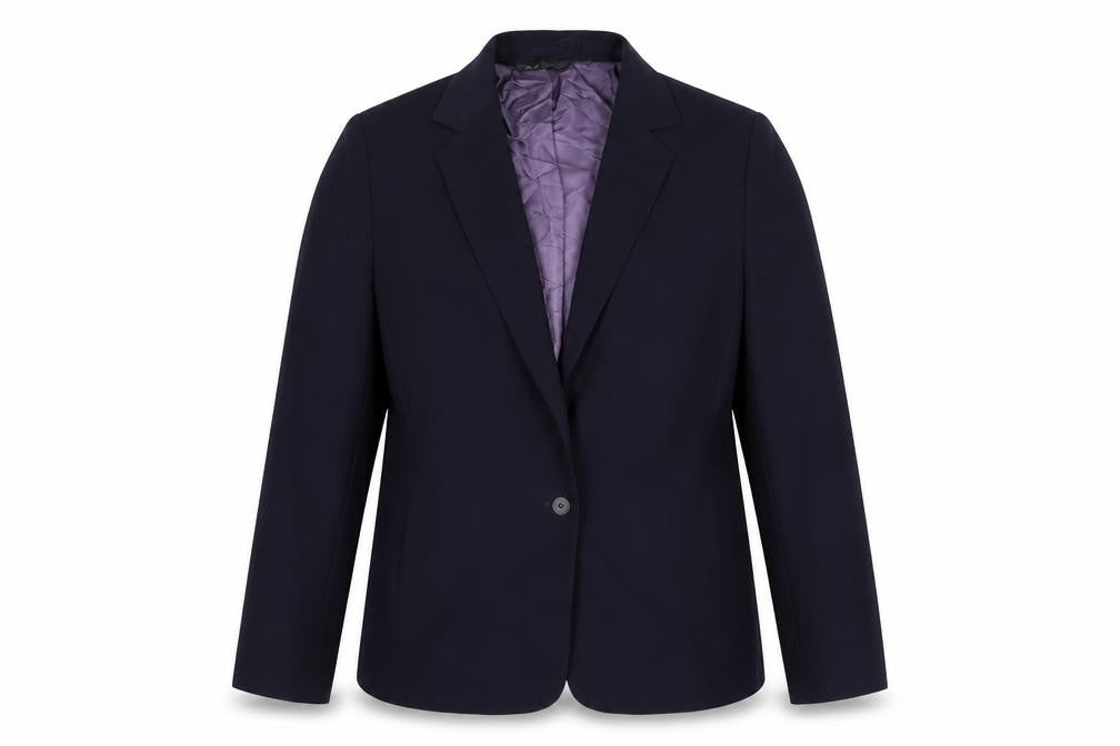BHS Womens Purple Polyester Jacket Suit Jacket Size 16