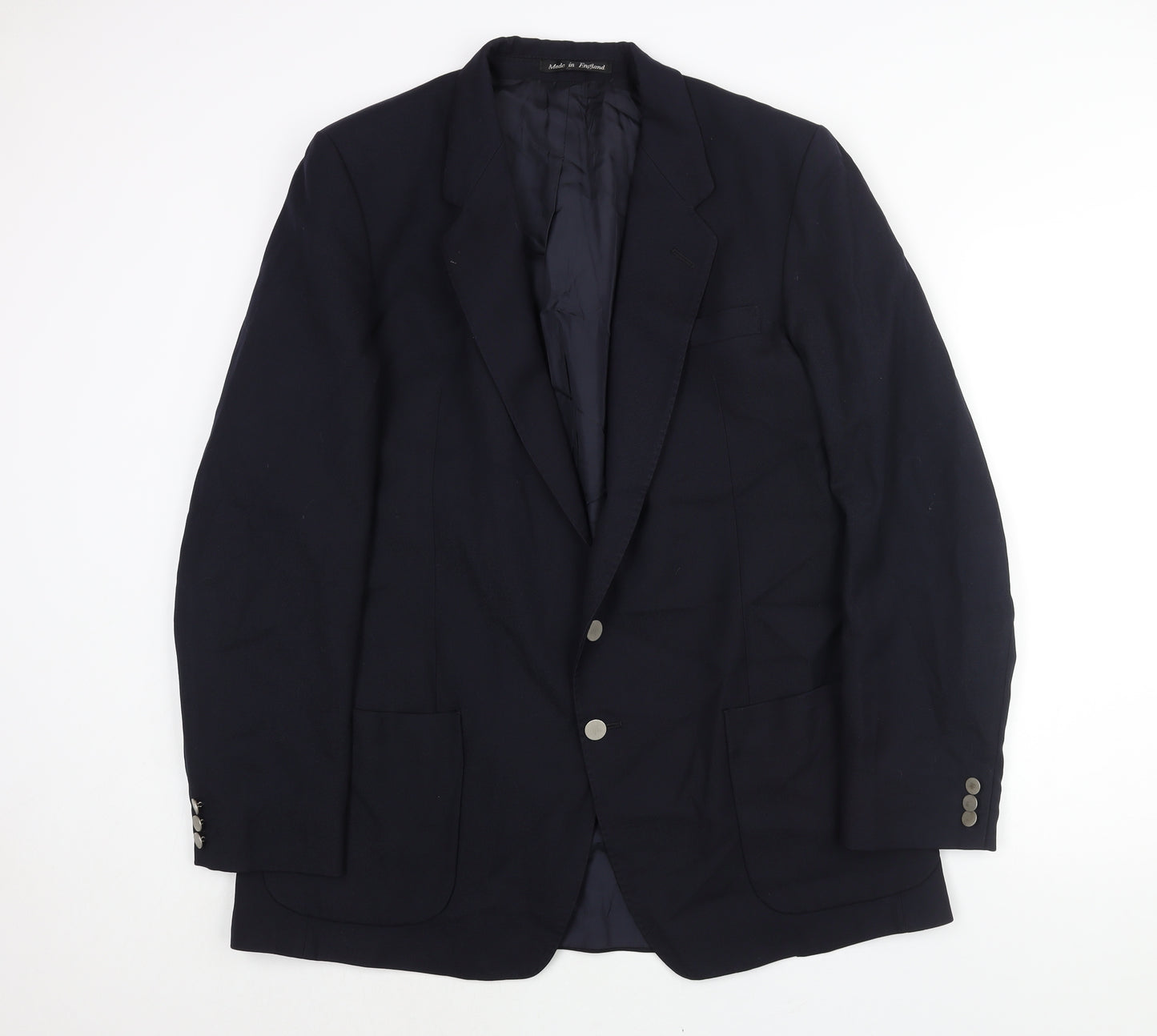 Hammersley Mens Blue Wool Jacket Suit Jacket Size 42 Regular