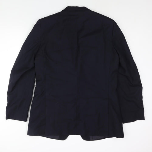 Hammersley Mens Blue Wool Jacket Suit Jacket Size 42 Regular