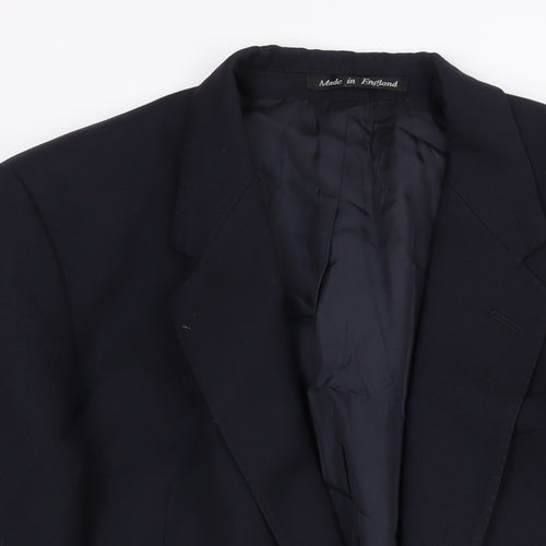 Hammersley Mens Blue Wool Jacket Suit Jacket Size 42 Regular