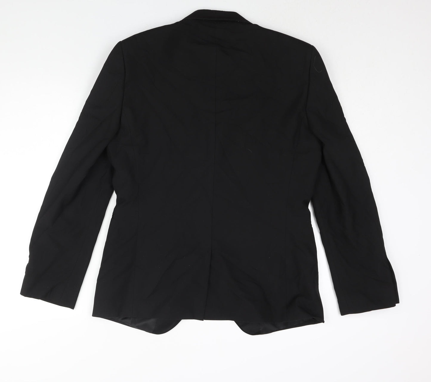 NEXT Mens Black Polyester Tuxedo Suit Jacket Size 42 Regular