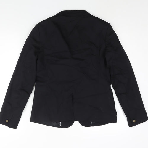 Gap Womens Black Wool Jacket Suit Jacket Size 6