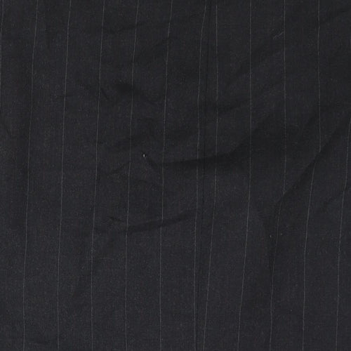 Alpha Plus Mens Grey Striped Wool Jacket Suit Jacket Size 46 Regular