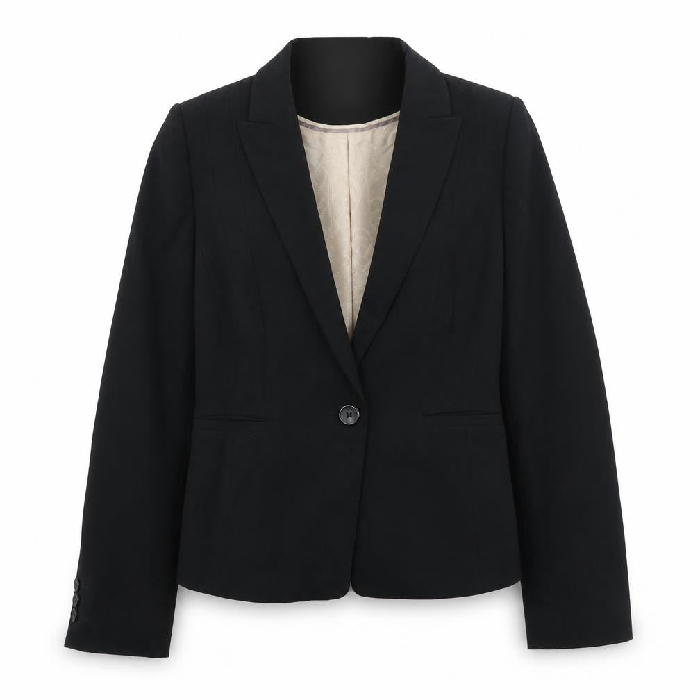 Marks & Spencer Womens Black Polyester Jacket Suit Jacket Size 10