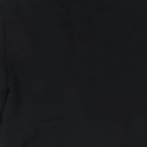 Marks and Womens Black Polyester Jacket Suit Jacket Size 10