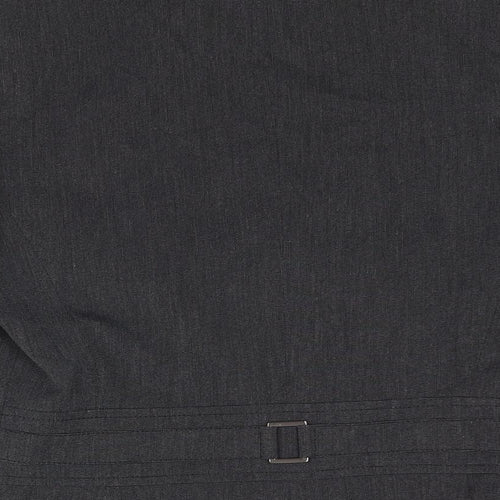 BHS Womens Grey Jacket Blazer Size 10 Hook & Eye - Buckle Detail