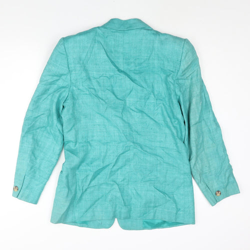 Orvis Womens Blue Jacket Blazer Size 8 Button