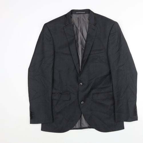 NEXT Mens Grey Wool Jacket Suit Jacket Size 36 Regular