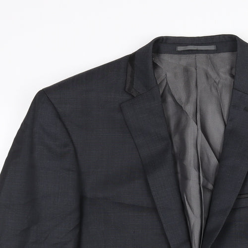 NEXT Mens Grey Wool Jacket Suit Jacket Size 36 Regular