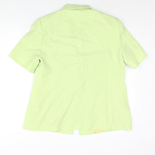 Personal Choice Womens Green Jacket Size 16 Button - Shoulder Pads