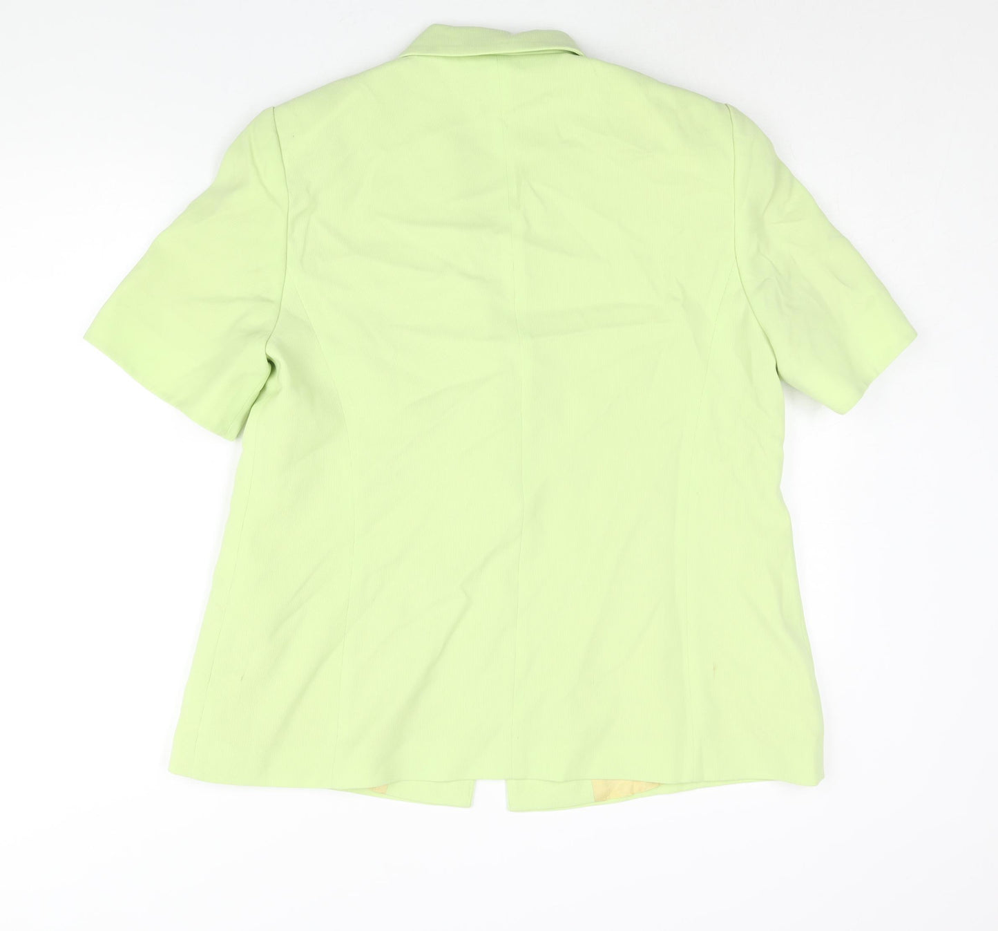 Personal Choice Womens Green Jacket Size 16 Button - Shoulder Pads