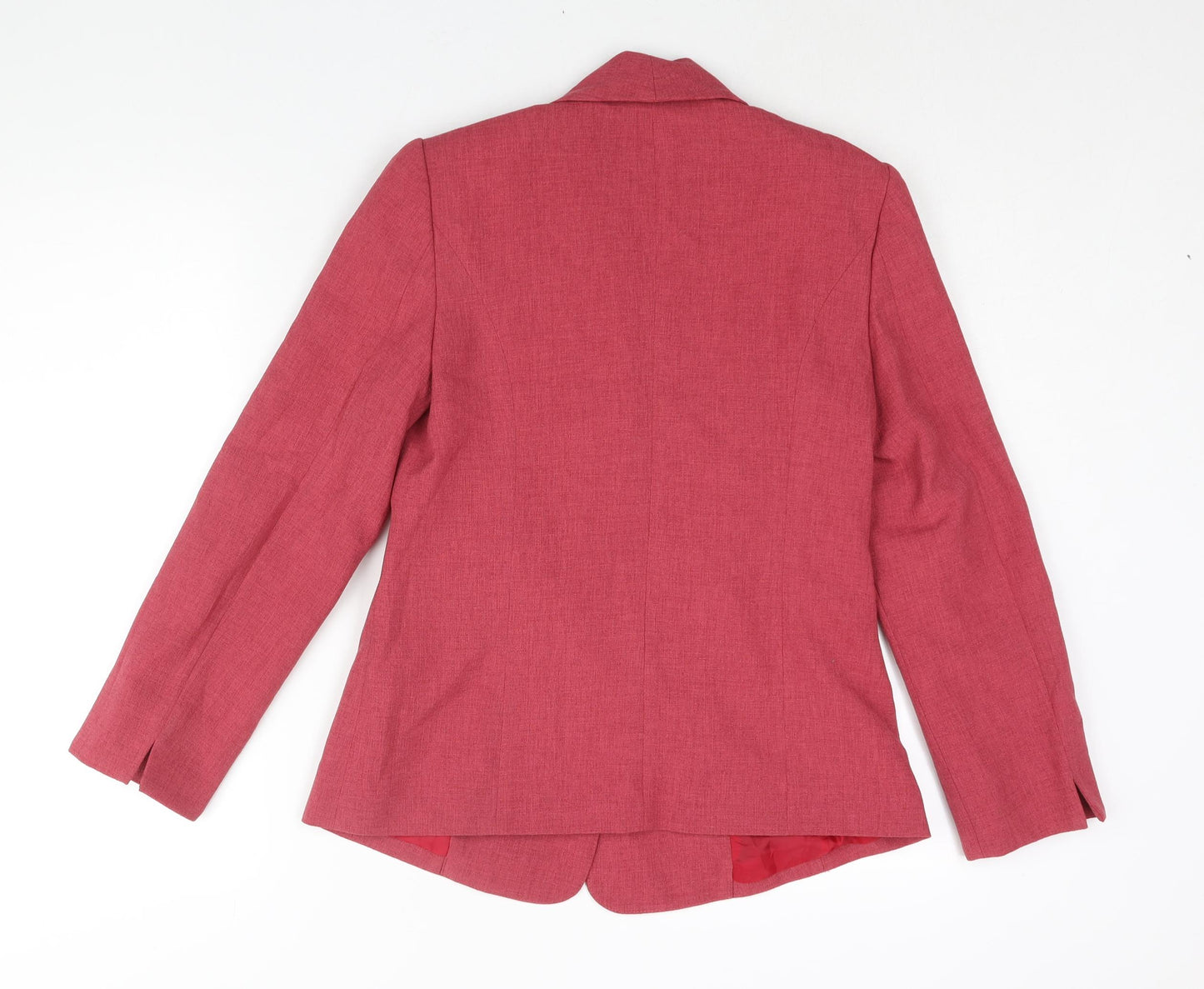EWM Womens Pink Jacket Blazer Size 10 Button