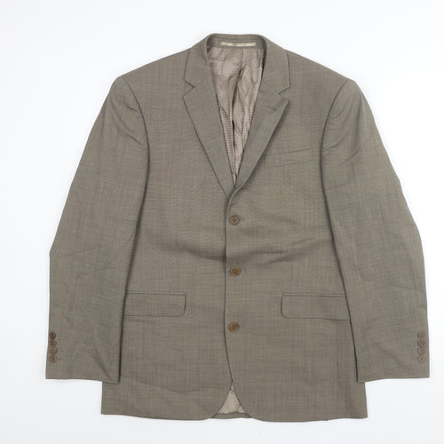 NEXT Mens Brown Wool Jacket Suit Jacket Size 38 Regular