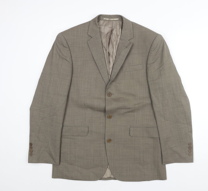 NEXT Mens Brown Wool Jacket Suit Jacket Size 38 Regular